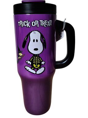 Peanuts Snoopy Halloween 40 Oz Travel Tumbler Purple Zak! Designs